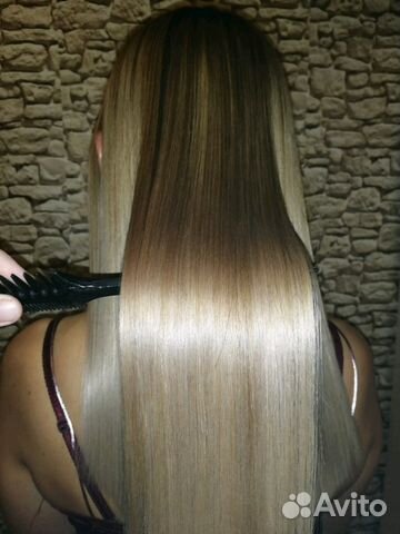 Кератиновое выпрямление волос