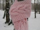 Розовый детский шарф 