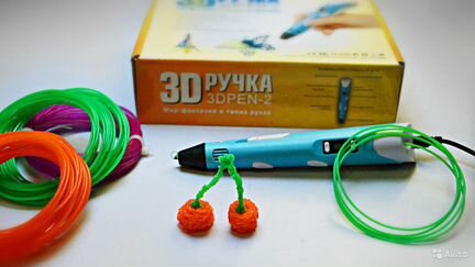 3D ручка с дисплеем 3д ручка 2 поколение + пластик