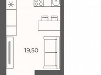 Квартира-студия, 24,4 м², 4/26 эт.