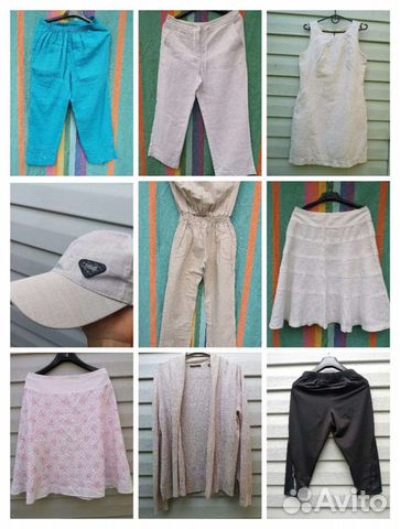 Льняные вещи пакетом М/L