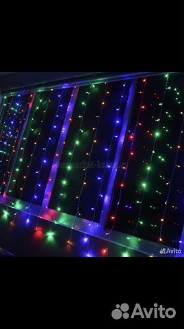 Гирляндная штора