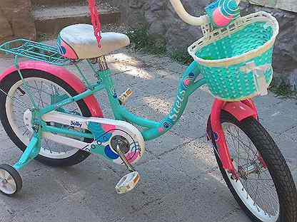 Детский велосипед бу 16 для девочки