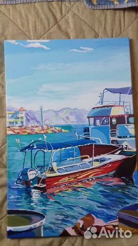 Красное море Эйлата 60х40, акрил