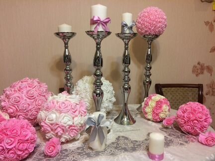 Стойки для цветов. Декорации стола, дома, на свадь