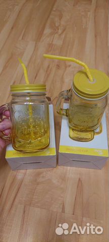 Кружка для смузи и коктелей (400 мл, стекло)