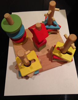 Деревянный пазл-сортер