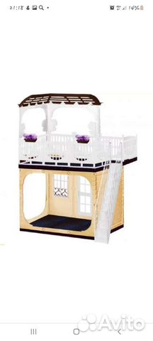 Дом для кукол+мебель,куклы и тд