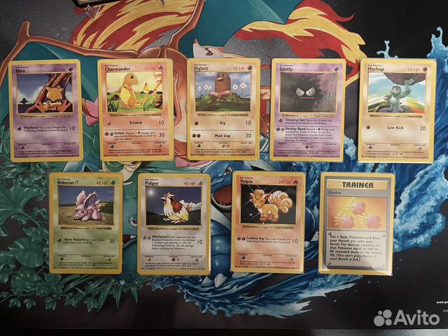 Карточки Pokemon Base Set Shadowless