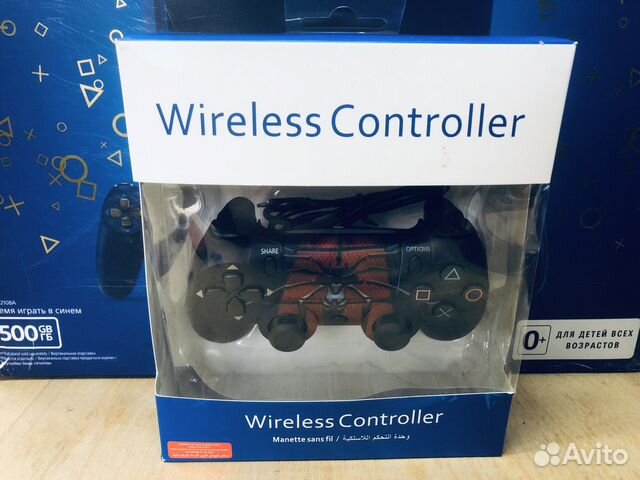 Геймпад ps4 человек паук кастомный