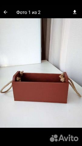 Деревянный ящик для подарков, цветов