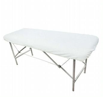 Льняная простынь на кушетку/ на лавку на резинке