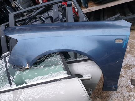 Крыло переднее левое Audi A6 C6 4F ауди а6 с6 сине