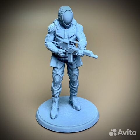 3D фигурка элит боец в костюме seva stalker