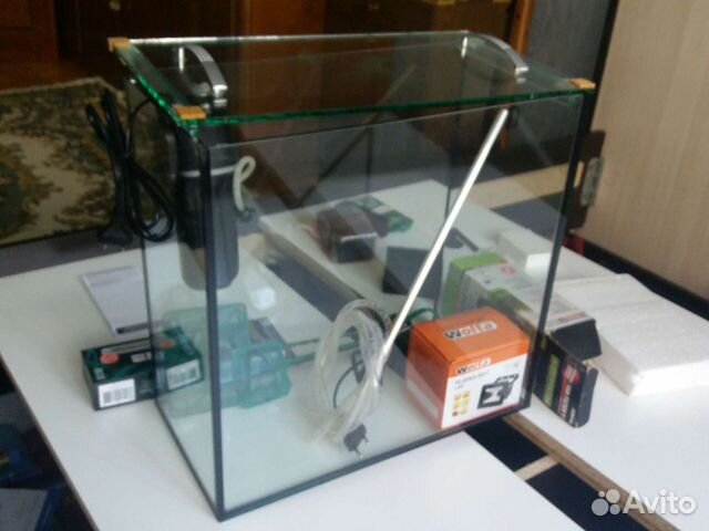 Аквариум 40литров с оборудованием новый 6мм