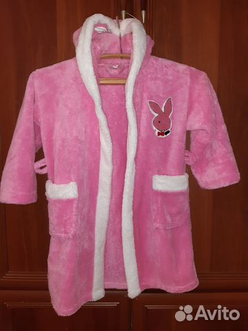 Детский махровый халат для девочки