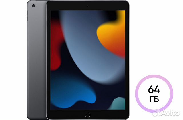 Apple iPad 2021 10.2 Wi-Fi 64 гб Серый