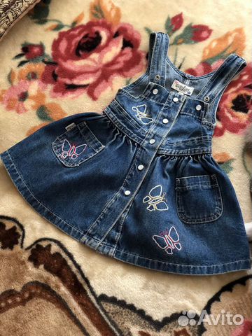 Джинсовый костюм для девочки