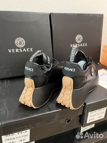 Кроссовки Versace женские черные