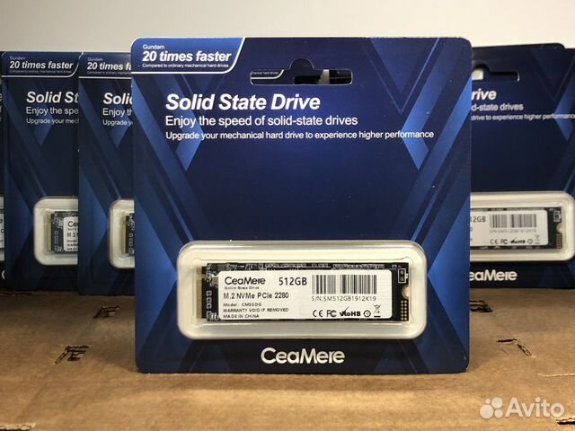 SSD M.2 NVMe 512GB для компьютера и ноутбука