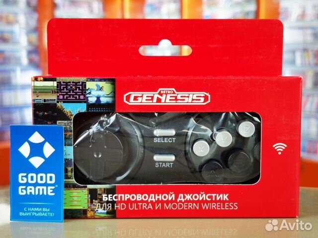 Джойстик (P1) Retro Genesis 16-bit. Беспроводной