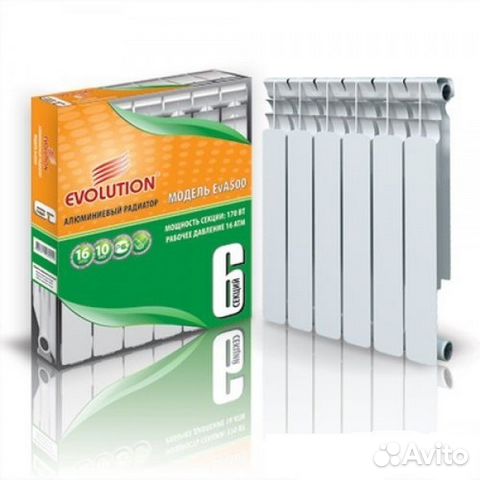 Алюминиевый радиатор отопления Evolution