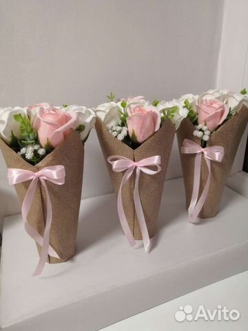 Мыльные цветы, розы, букеты из мыла, подарок