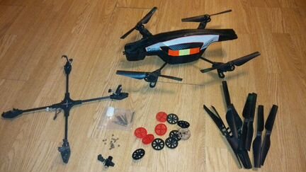 Квадрокоптер parrot ar. drone 2.0 +запчасти к нему