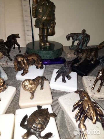 Каслинское литье Алекса животных из бронзы Мидии и