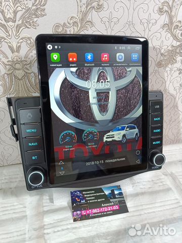 Магнитола Toyota RAV4 android Tesla новая