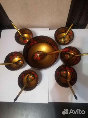 Хохлома, набор для варенья