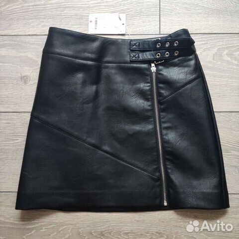 Кожаная юбка новая zolla