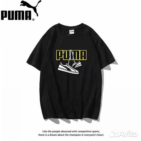 Футболка puma белая и черная