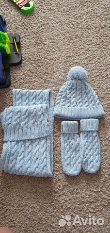 Шапка,шарф варежки fila