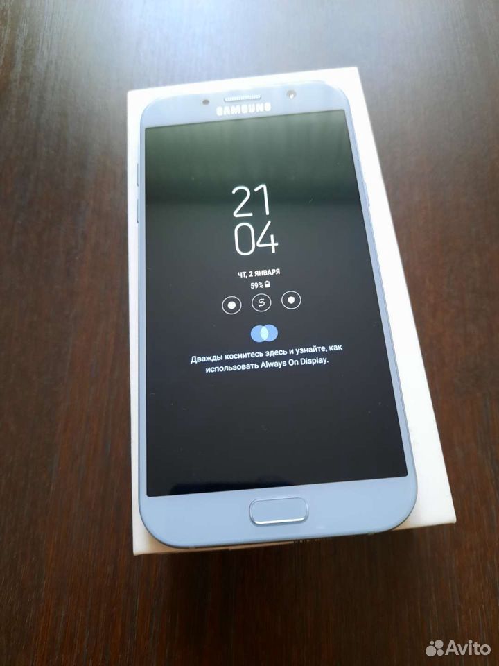 Телефон Samsung galaxy a7 голубой 89102686588 купить 5