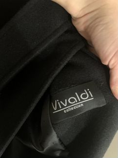 Пальто чёрное зимнее Vivaldi