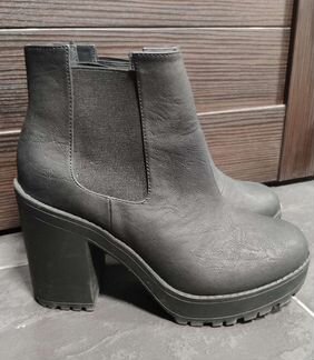 Ботильоны H&M демисезонные темно-серые 38 размер