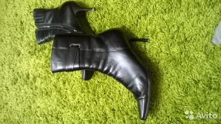 Зимние полусапоги нат. кожа р.39