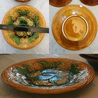Посуда разная (блюдо, блюдца, маслёнка)