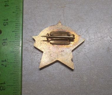 Знак Монголын Х.З.Э. бронза тяжелый Оригинал Состо