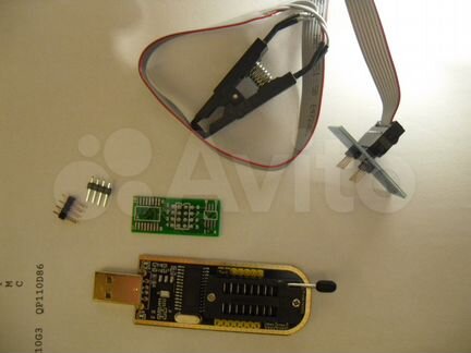 Программатор CH341A + прищепка