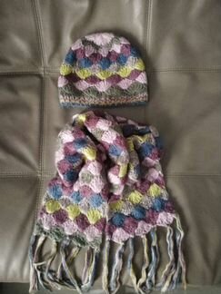 Комплект шапка, шарф