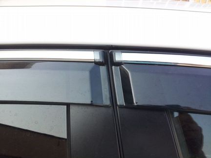 Дефлекторы Infiniti QX50 хром нержавеющий молдинг