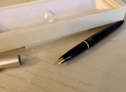 Ручка перьевая 18К золото platinum japan