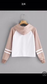 Худи Кофта xxs- xs I speak fluent sarcasm бело-роз