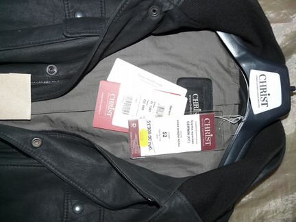 Куртка новая немецкая кожаная фирма Сhrist 52р