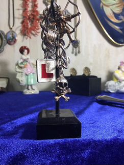 Любовь эмаль серебро L(love) винтаж