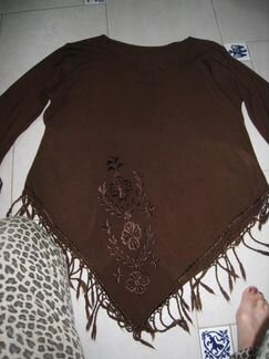 Пончо-рубашка новая