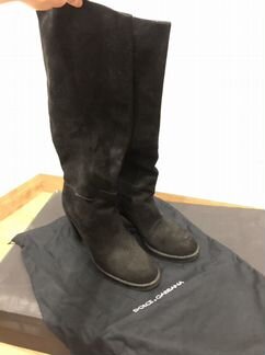 Замшевые сапоги Dolce & Gabanna