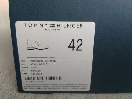 Ботинки замшевые Tommy Hilfiger